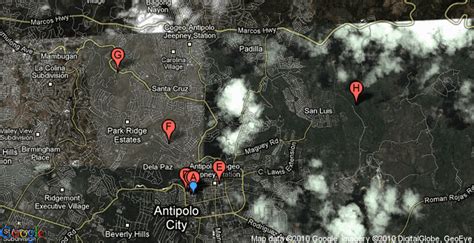 Antipolo Tourist Spots Map