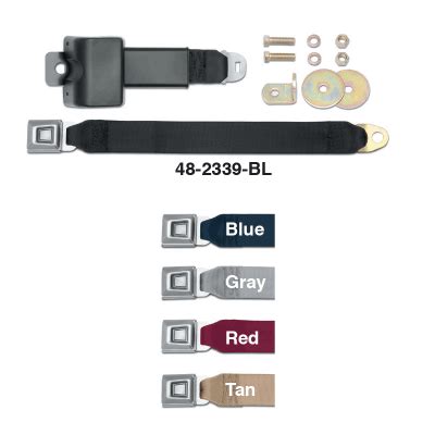 Heavy-Duty Retractable Lap Seat Belts - LMC Truck