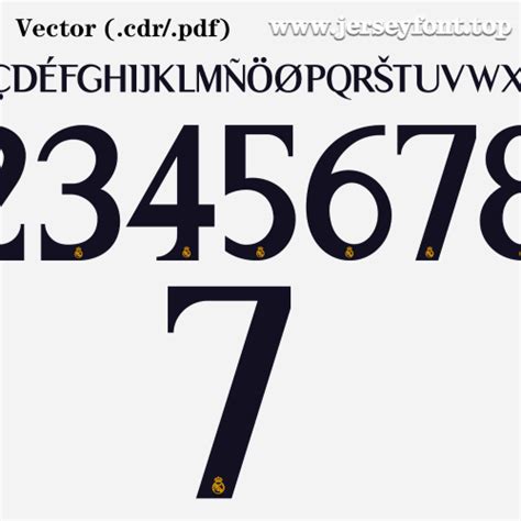 Real Madrid Font 2023-2024 (OTF & Vector) - SoccerFont