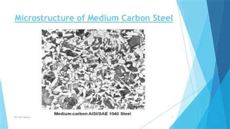 Study of Plain Carbon Steel