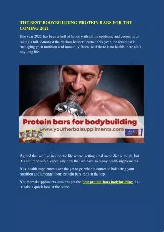 PPT - Bodybuilding Protein Bars PowerPoint Presentation, free download - ID:12064528