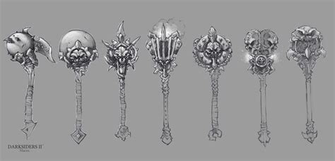 Darksiders II weapon concepts Maces 1 by DawidFrederik.deviantart.com on @deviantART Painting ...