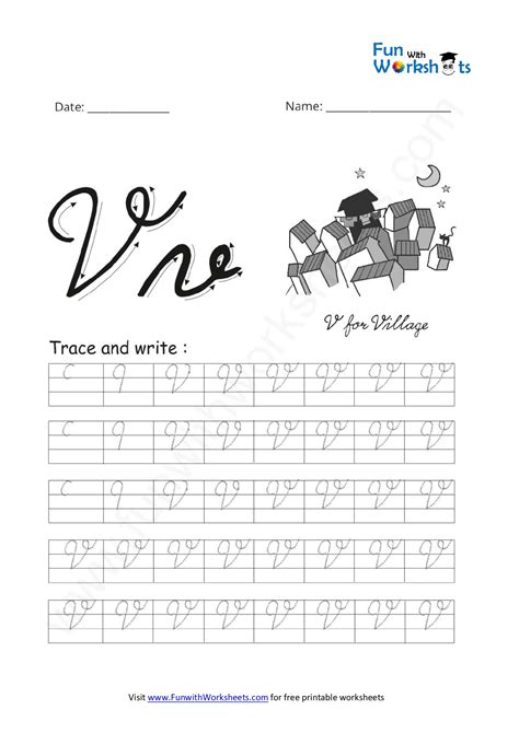 Free Printable Worksheets -Cursive capital letters Archives - Page 3 of 3 - FUN with Worksheets