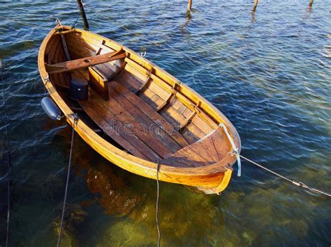 Small Fishing Dingy Boat in a Harbour at Funen Denmark Stock Photo ...