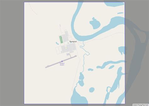 Map of Nuiqsut city