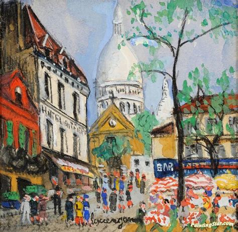 Paris, Montmartre Artwork By Lucien Genin Oil Painting & Art Prints On ...