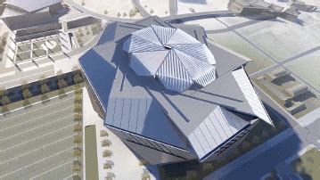 New Atlanta Falcons stadium roof opening. xpost from r/Atlanta : gifs