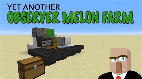 REDSTONE MELON AND PUMPKIN FARM - Automatic Observer Design: Minecraft ...