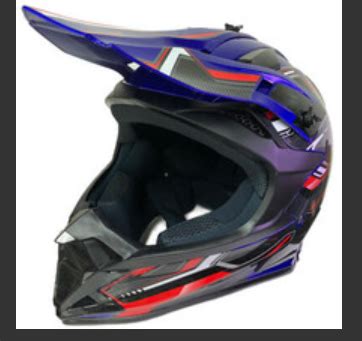 DOT ATV Dirt Bike MX Blue Motorcycle Helmet – Holman Helmets