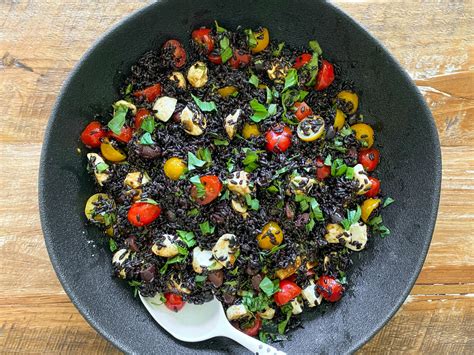 Forbidden Black Rice Salad - Reluctant Entertainer