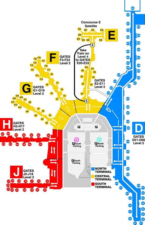 Mapa del Aeropuerto Internacional de Miami