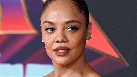 Tessa Thompson Used Her Choker Necklace as a Hair Tie Because She's a ...