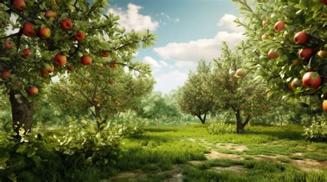 Summer apple garden. Illustration 24533431 Stock Photo at Vecteezy