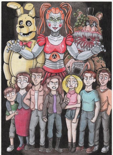 I've finally done the FNaF book series' drawing of "The Silver Eyes ...