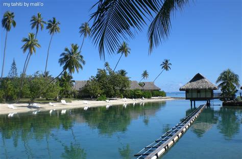 More overwater bungalows at Moorea, Tahiti, French Polynesia. © a.mali ...