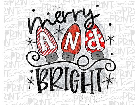 Merry and bright lights 19 *Printable PNG* – socuteappliques.net