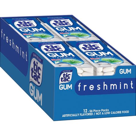 Tic Tac Gum Freshmint 12ct Tray - Walmart.com - Walmart.com