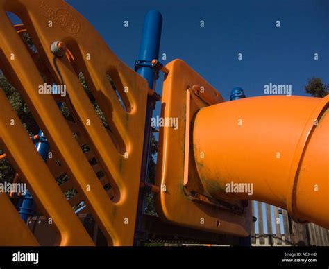 Kids plastic climbing playground device Stock Photo - Alamy