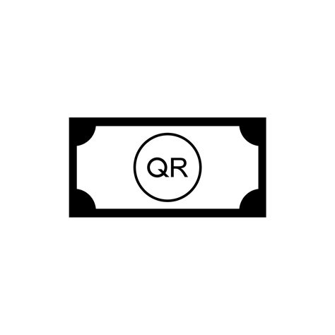 Qatar Currency Icon Symbol, Qatari Riyal, Latin Version. QAR Sign ...