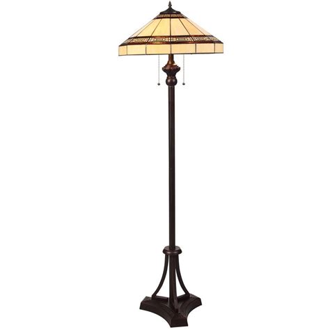 Hampton Bay Addison 60.25 in. Oil-Rubbed Bronze Floor Lamp with CFL ...