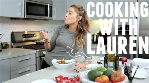 COOKING WITH LAUREN: HEALTHY SPRING SALAD! - YouTube