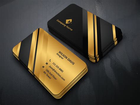 Gold Luxury Business Card Design | Images :: Behance