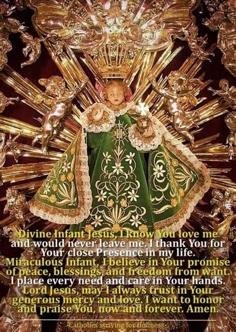 PRAYER TO SANTO NIÑO DE PRAGA (HOLY INFANT JESUS OF PRAGUE). - Catholics Striving For Holiness