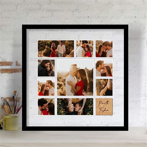 Personalised acrylic photo frame with transparent background for ...