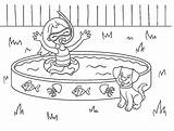Swimming Coloring Pages  Cool sketch template