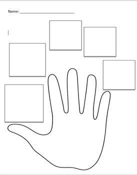 Five Finger Retell Worksheet - Editable by Miss Fisher's Files | TpT