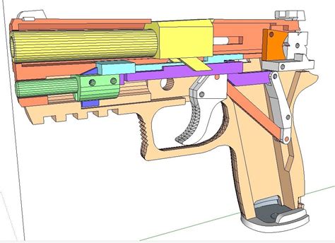 Blowback Rubber band SIG Sauer P320 pistol gun by Simhopp - Thingiverse | Waffe, Lichtschwert ...