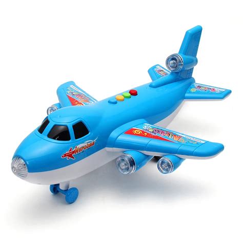 Aircraft Toys Baby 2 3Y Inertia Airplane Ground Taxi Educational Chinese Simulation Sound and ...