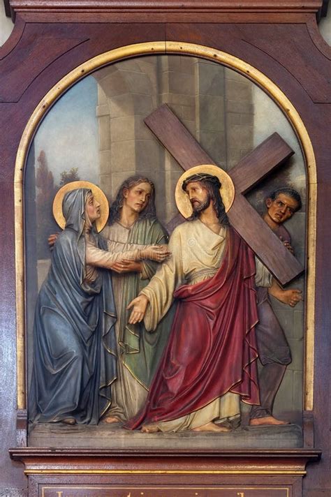 2nd Stations of the Cross, Jesus is Given His Cross Stock Image - Image ...