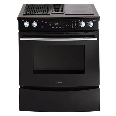 Jenn-AirÂ® 30-Inch Downdraft Electric Slide-In Range (Color: Black) at ...