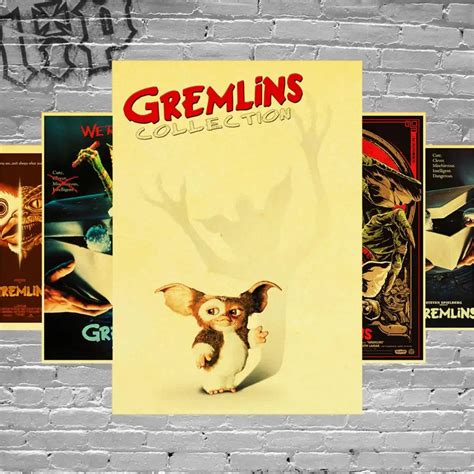 Gremlins Movie Poster/Wall Decor/Decorative Painting/Bar Poster/Kraft Paper/Retro Poster-in Wall ...