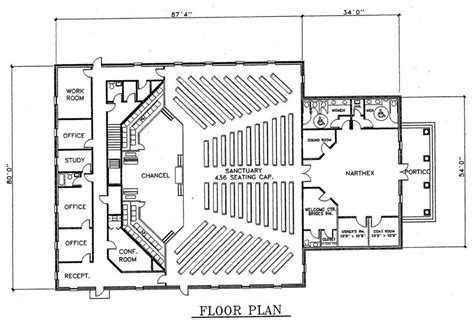 Church Plan #133 | LTH Steel Structures