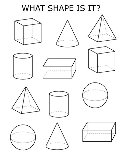 3 Dimensional Shapes Drawing at GetDrawings | Free download