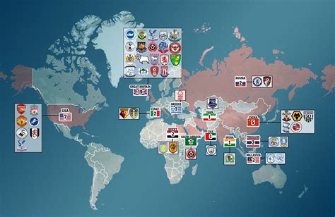 Map Of Premier League Teams - Map Of East