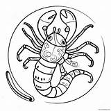 Scorpio Zodiac Sign Coloring Page 60333 47742 sketch template