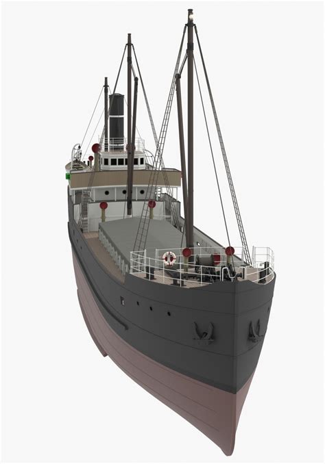 3D Coastel Steam Ship Model - TurboSquid 2163335