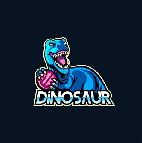 Dinosaur mascot logo icon design 2815927 Vector Art at Vecteezy