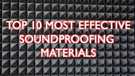 Top 10 Best Soundproofing Materials (Effective) - SoundproofExpert