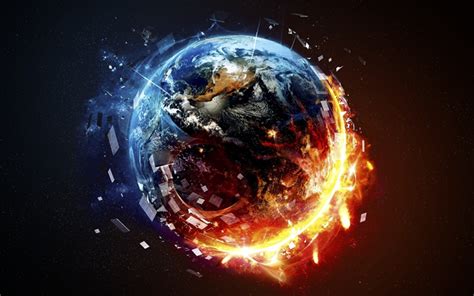 Download wallpapers planet destruction, 4k, galaxy, planet explosion ...