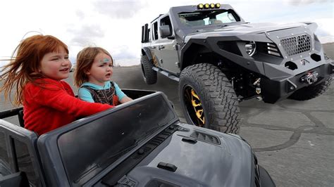 the MONSTER TRUCK is BACK!!!! mini jeep surprise for Adley & Niko ...