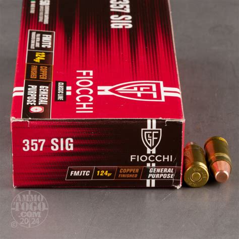Cheap 357 Sig ammo - Bulk Fiocchi Full Metal Jacket (FMJ) 1000 Round Packs