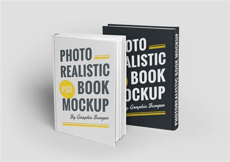 Free Front and Back Book Cover Mockup (PSD) - Psfreebies