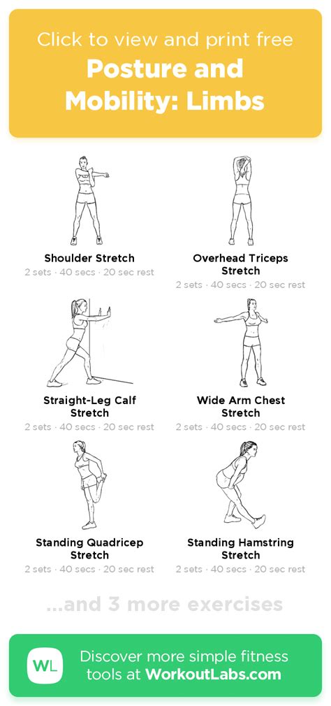 Printable Posture Exercises