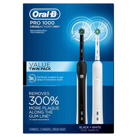 Oral-B Pro 1000 CrossAction Electric Toothbrush, Powered by Braun ...