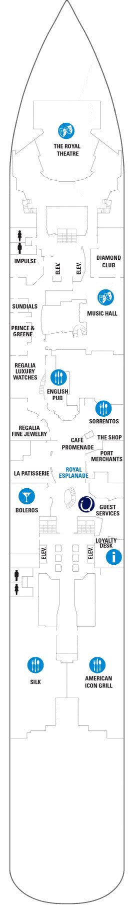 Anthem of the Seas Deck plan & cabin plan