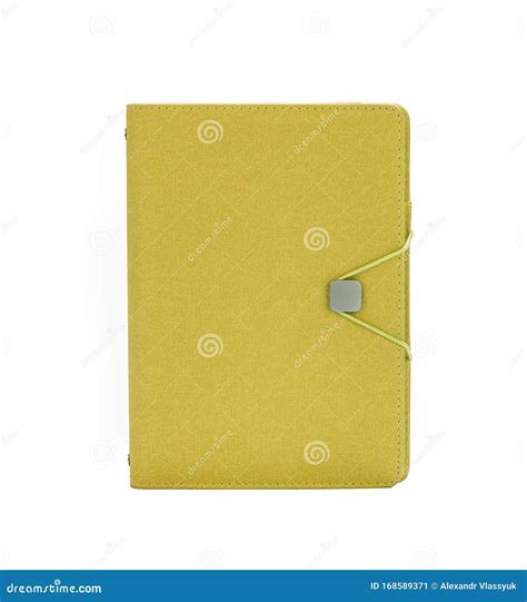 Leather Notebook Isolated on White Background, Modern Stock Image - Image of copybook, journal ...